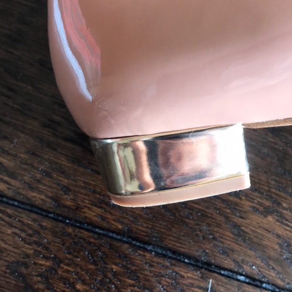 J. Crew Shiny Flats with Gold Heel - Picture 4 of 5